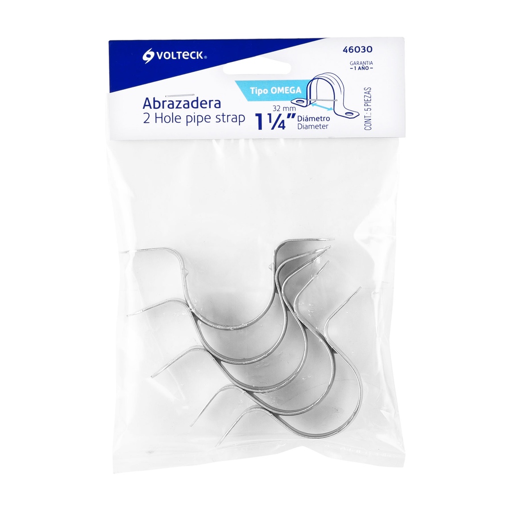 [46030] ABRAZADERA OMEGA 1 1/4