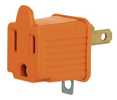 [46256] ADAPTADOR 3 A 2- NARANJA- A GRANEL