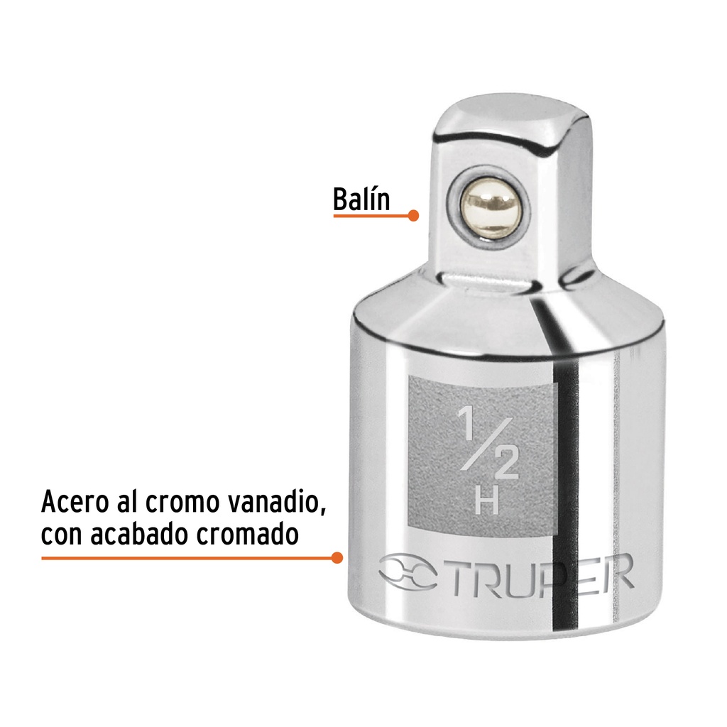 [13422] ADAPTADOR DE RASH MATRACA 1/2*3/8 TRUPER