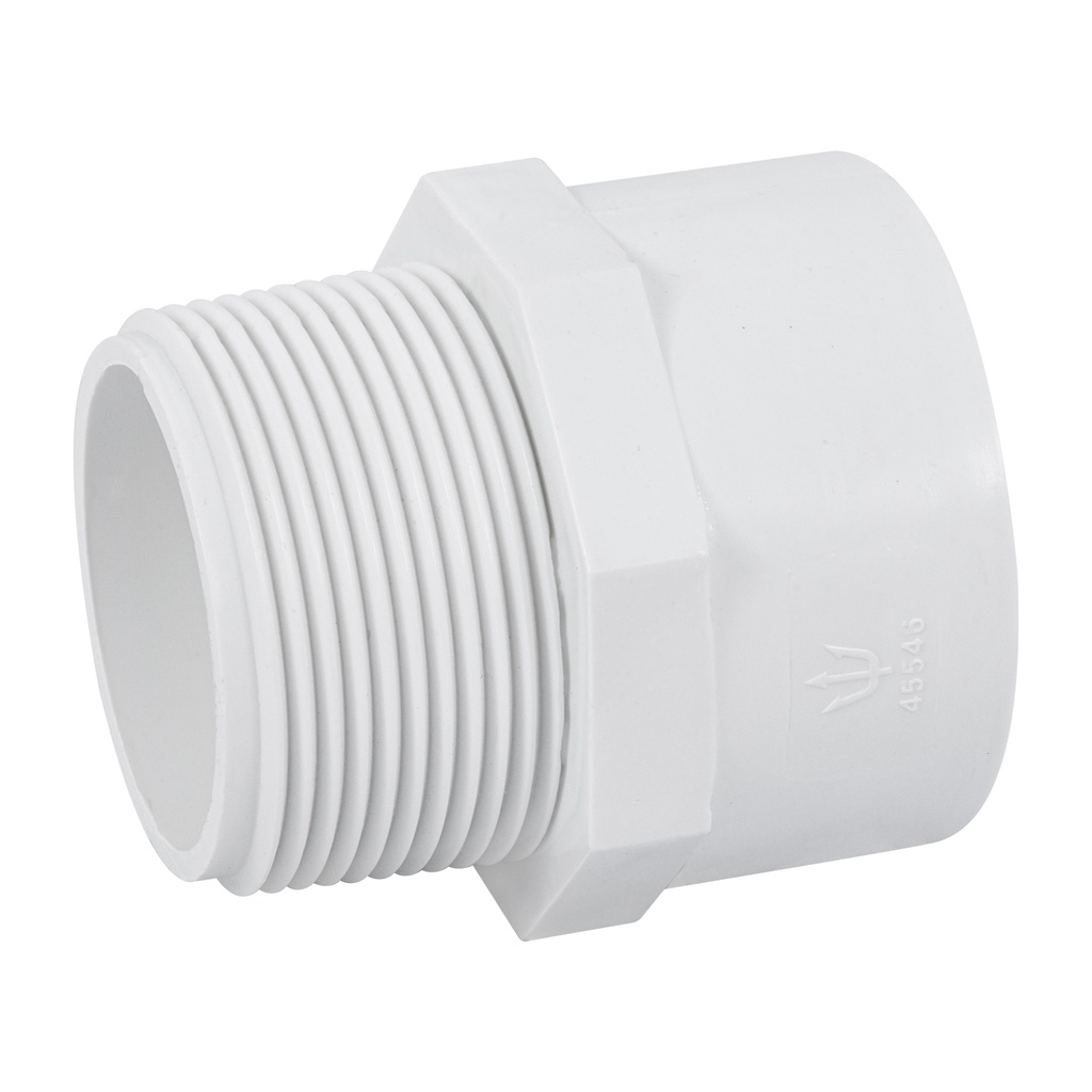 [45546] ADAPTADOR MACHO DE PVC DE 1 1/2 PLG. FOSET