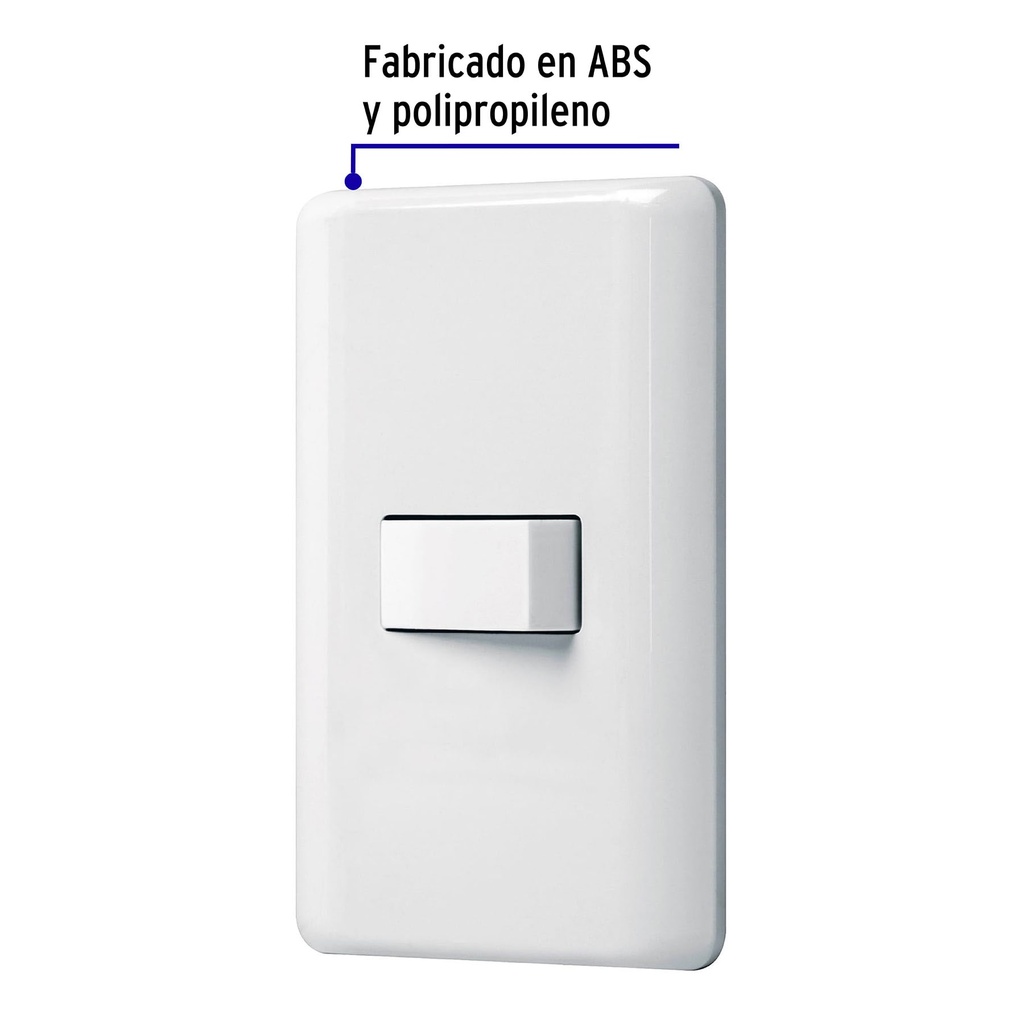 [25078] APAGADOR DE PLACA SENCILLO 1 APAGADOR VOLTECK