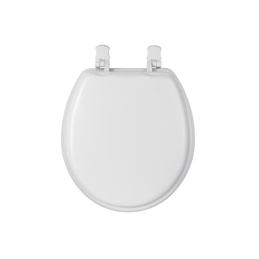 [49367] ASIENTO PLÁSTICO ACOJINADO PARA WC, BLANCO