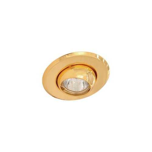 [MS-DL110-AB] BASE P/OJO DE BUEY OCTAGONAL DORADO ANTIGUO MAXLITE