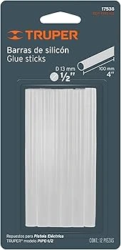 [17538] BLISTER CON 12 BARRAS SILICON DE REPUESTO PARA PIPE-1/2