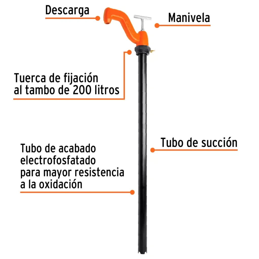 [16853] BOMBA EXTRACTORA DE SOLVENTES CON MANIJA TIPO T TRUPER