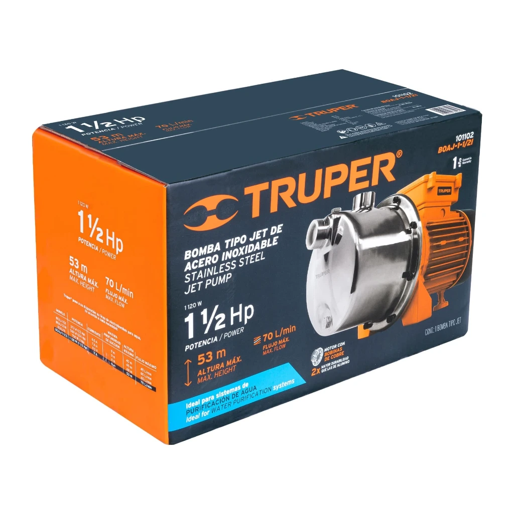 [101102] BOMBA PARA AGUA, TIPO JET, 1-1/2 HP