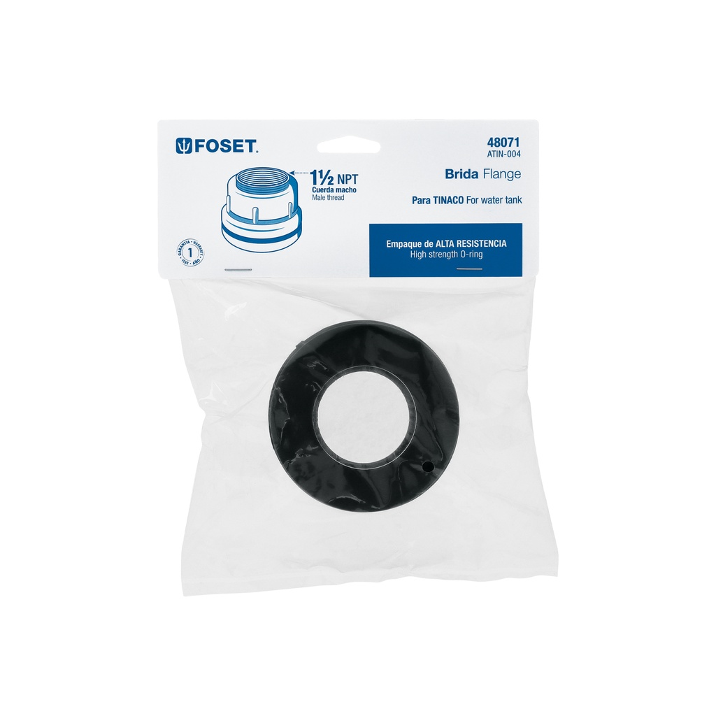 [48071] BRIDA DE POLIPROPILENO PARA TINACO, 1-1/2", FOSET