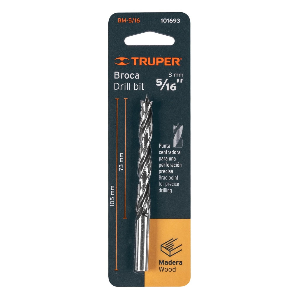 [101693] BROCA PARA MADERA 5/16 PLG. TRUPER
