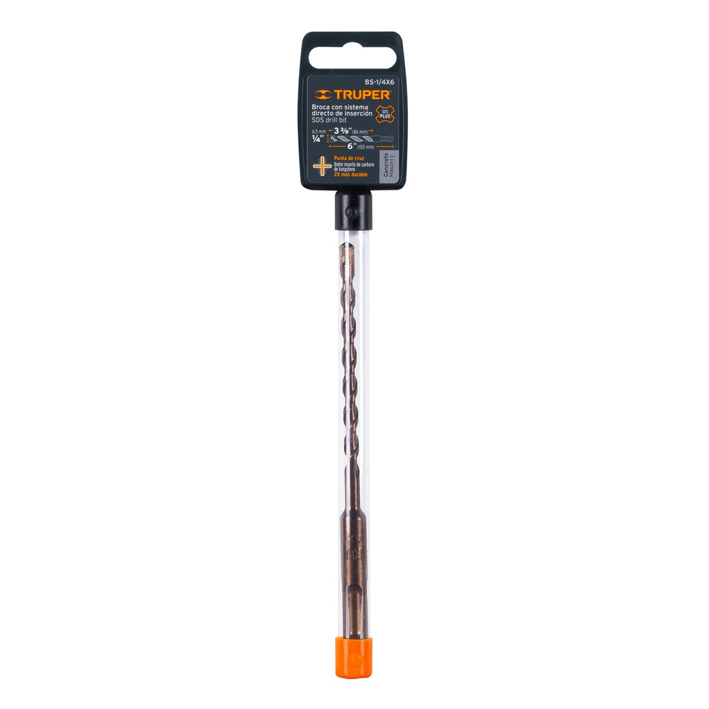 [11264] BROCA SDS PLUS 1/4 X 6 PLG. TRUPER