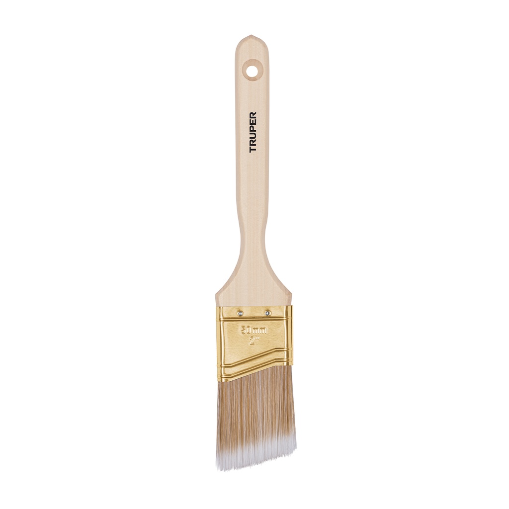 [13339] BROCHA CERDAS SINTÉTICAS 2 PLG. CORTE ANGULAR MANGO DE MADERA