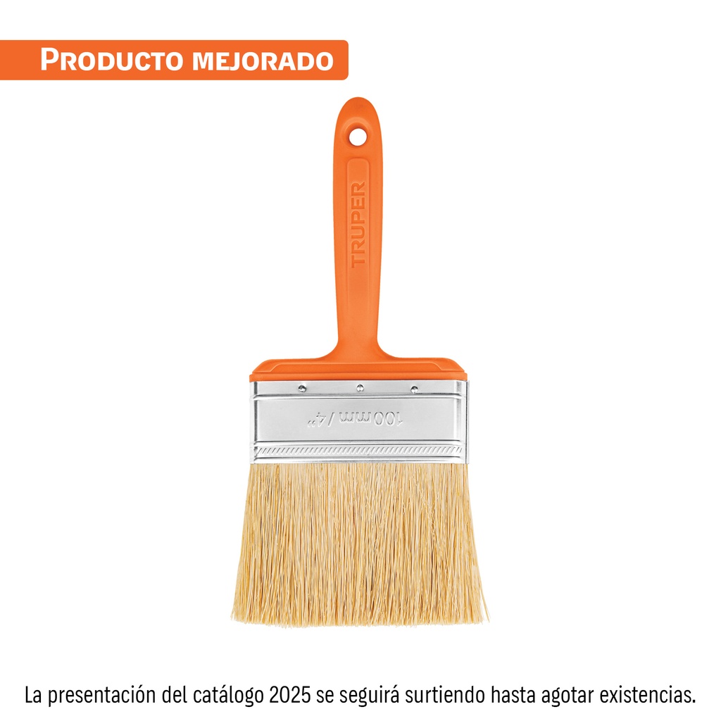 [14492] BROCHA DE ENCALAR E IMPERMEABILIZAR DE 4 MANGO PLASTICO