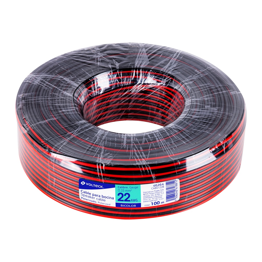 [46264] CABLE BOCINA 22 AWG BICOLOR