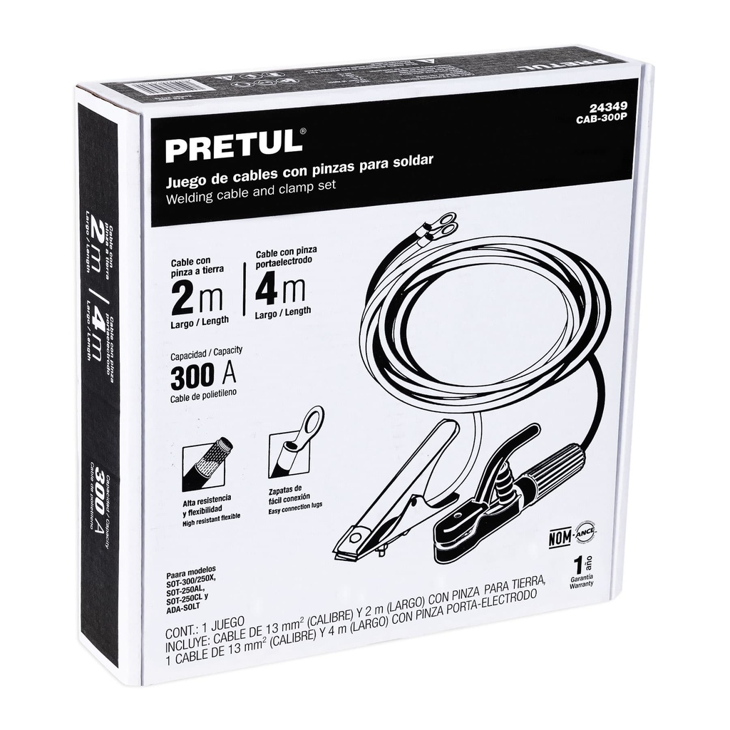 [24349] CABLE PARA SOLDADORA SOT-300- PRETUL