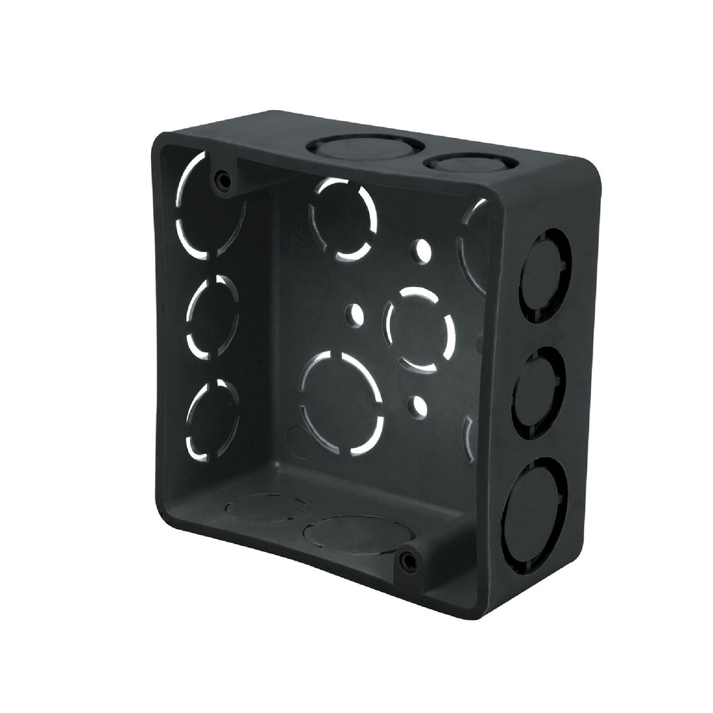 [45004] CAJA CUADRADA 4 PLG. X 4 PLG. PLÁSTICA VOLTECK