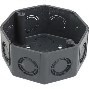 [CAJ01029] CAJA OCTAGONAL GRIS PLASTICA AMANCO