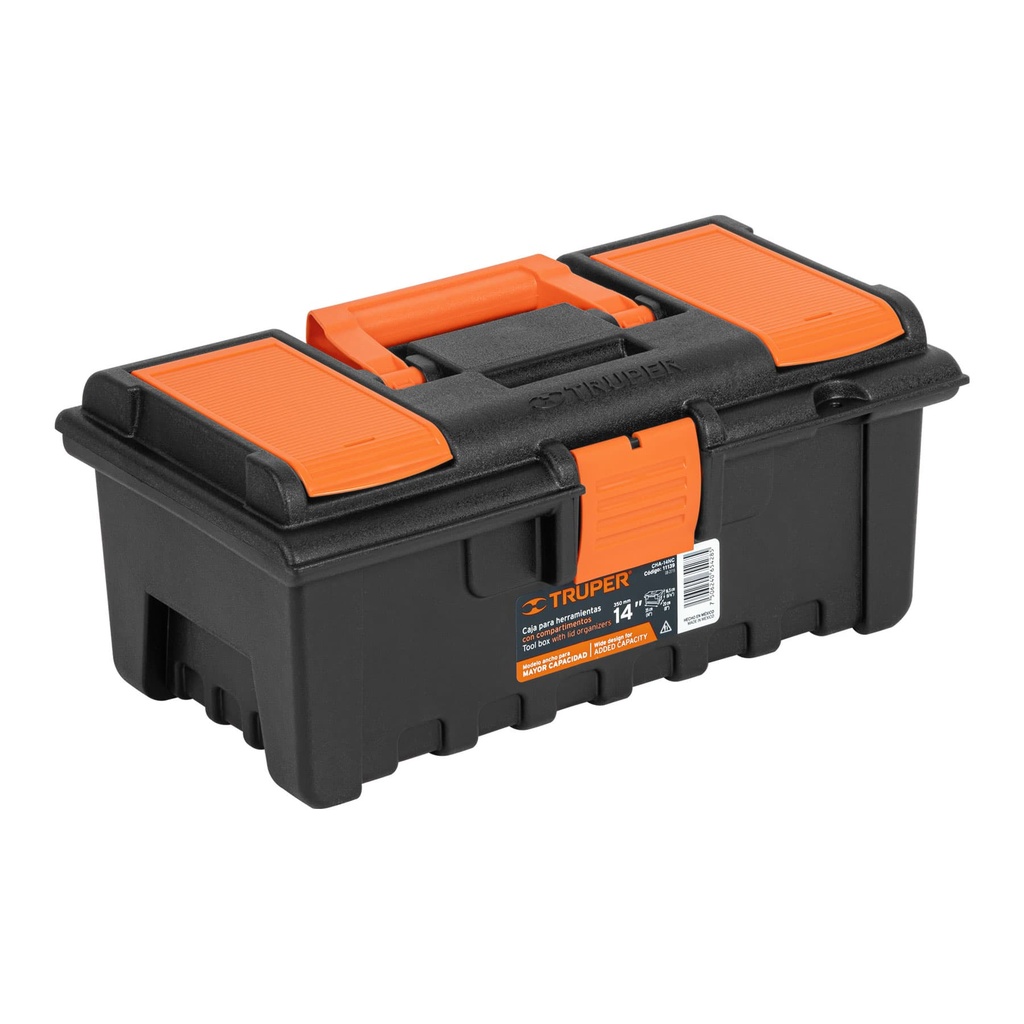 [11139] CAJA PARA HERRAMIENTA DE 14 PLG. CON COMPARTIMENTOS TRUPER