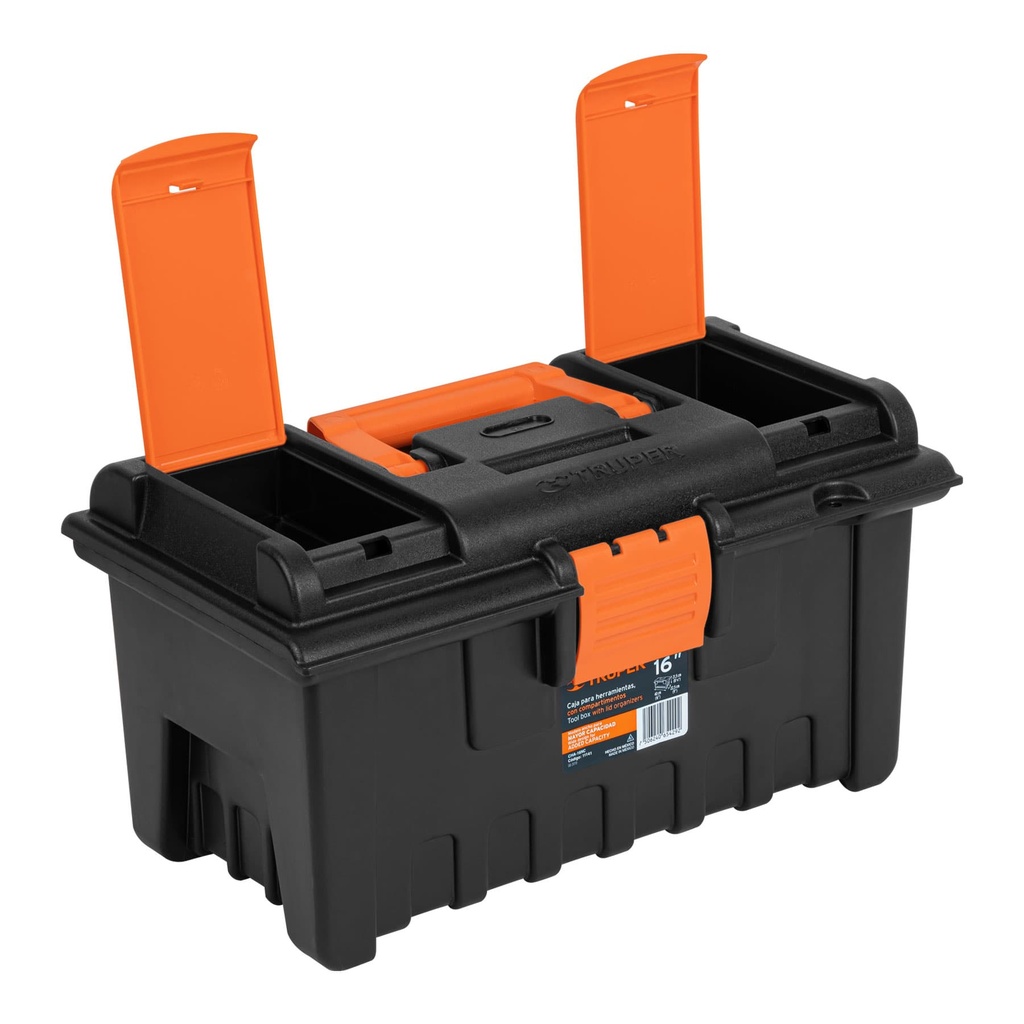 [11141] CAJA PARA HERRAMIENTA DE 16 PLG. CON COMPARTIMENTOS TRUPER