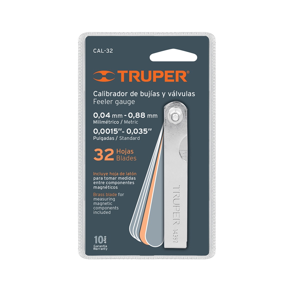 [14397] CALIBRADOR DE 32 LAINAS 0.0015 A 0.032