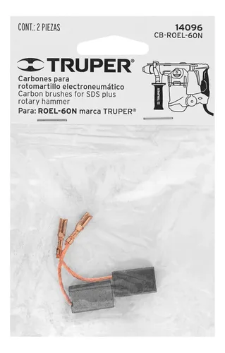 [14096] CARBONES ESCOBILLAS PARA ROEL 60N TRUPER