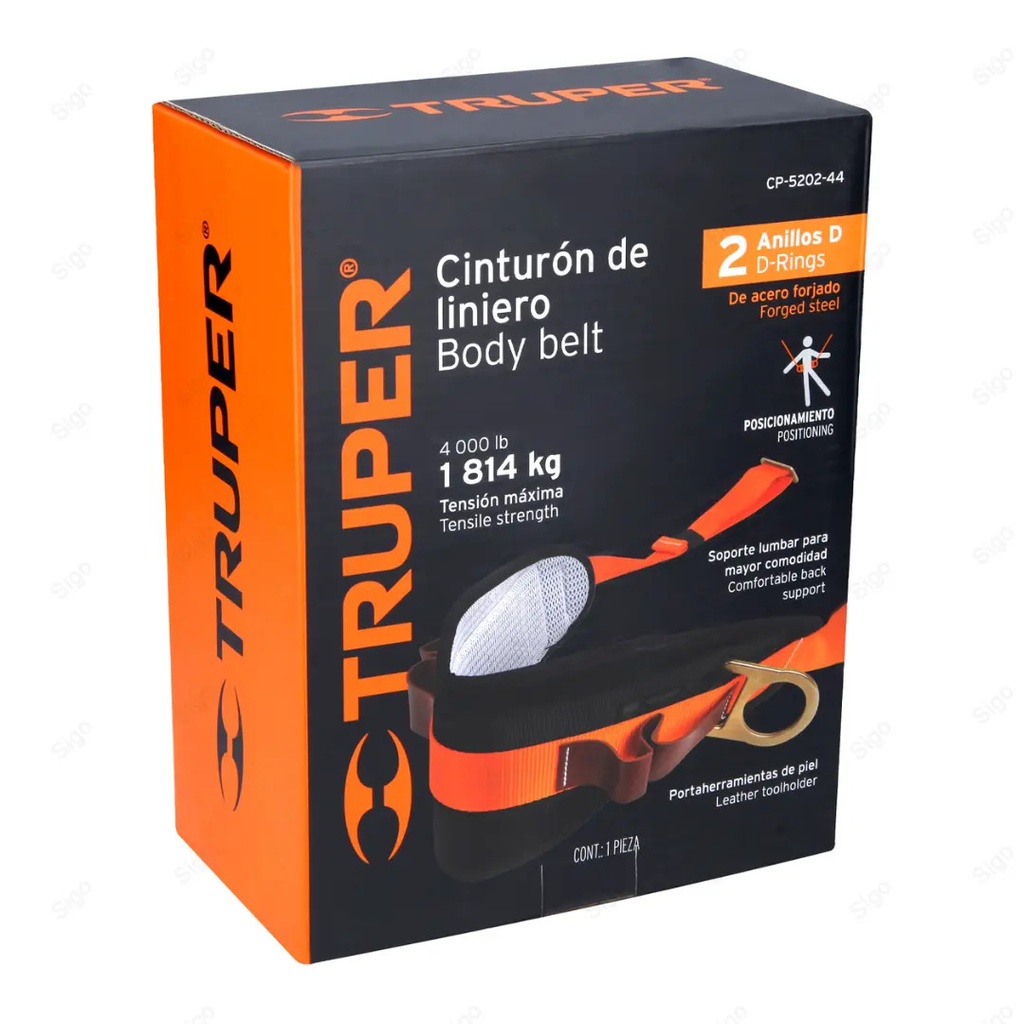 [14652] Cinturón de posicionamiento talla 44 TRUPER.