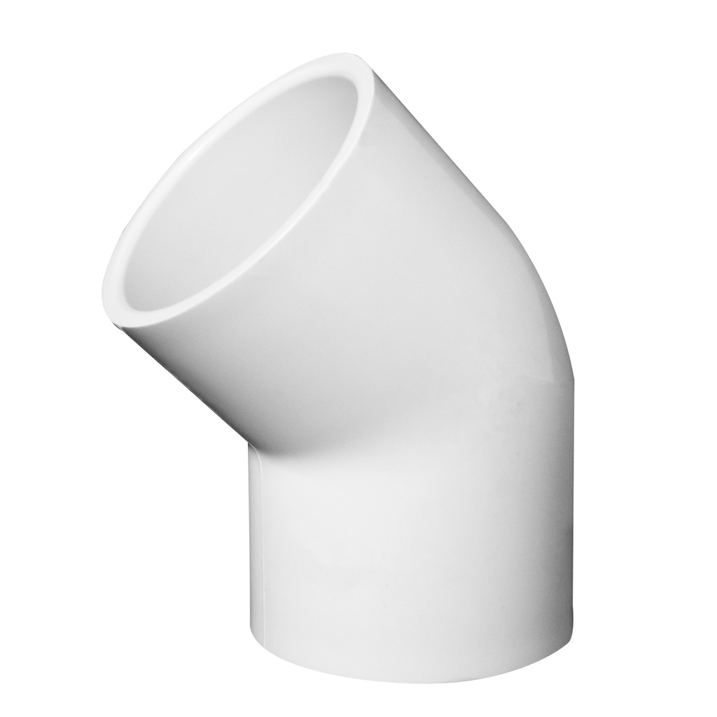 [2005930] CODO PVC A 45 GRADOS PVC DE 1