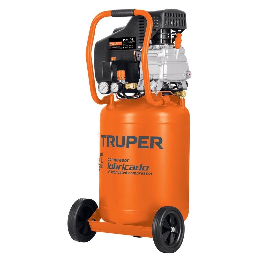 [HPP000183] COMPRESOR DE aire 50 LTS VERTICAL C/MANGUERA Y PIST TRUPER