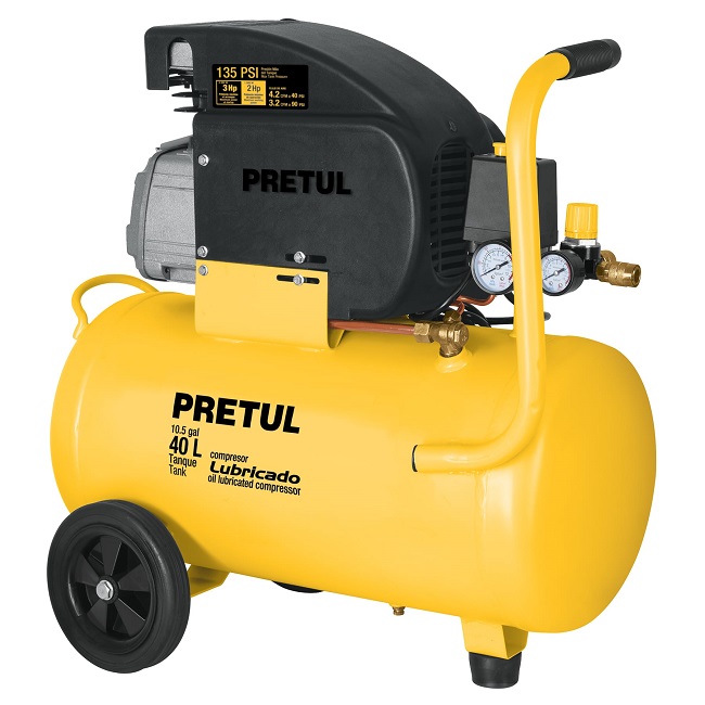[23066] COMPRESOR DE AIRE LUBRICADO DE 1.7 HP DE 40 LTS.