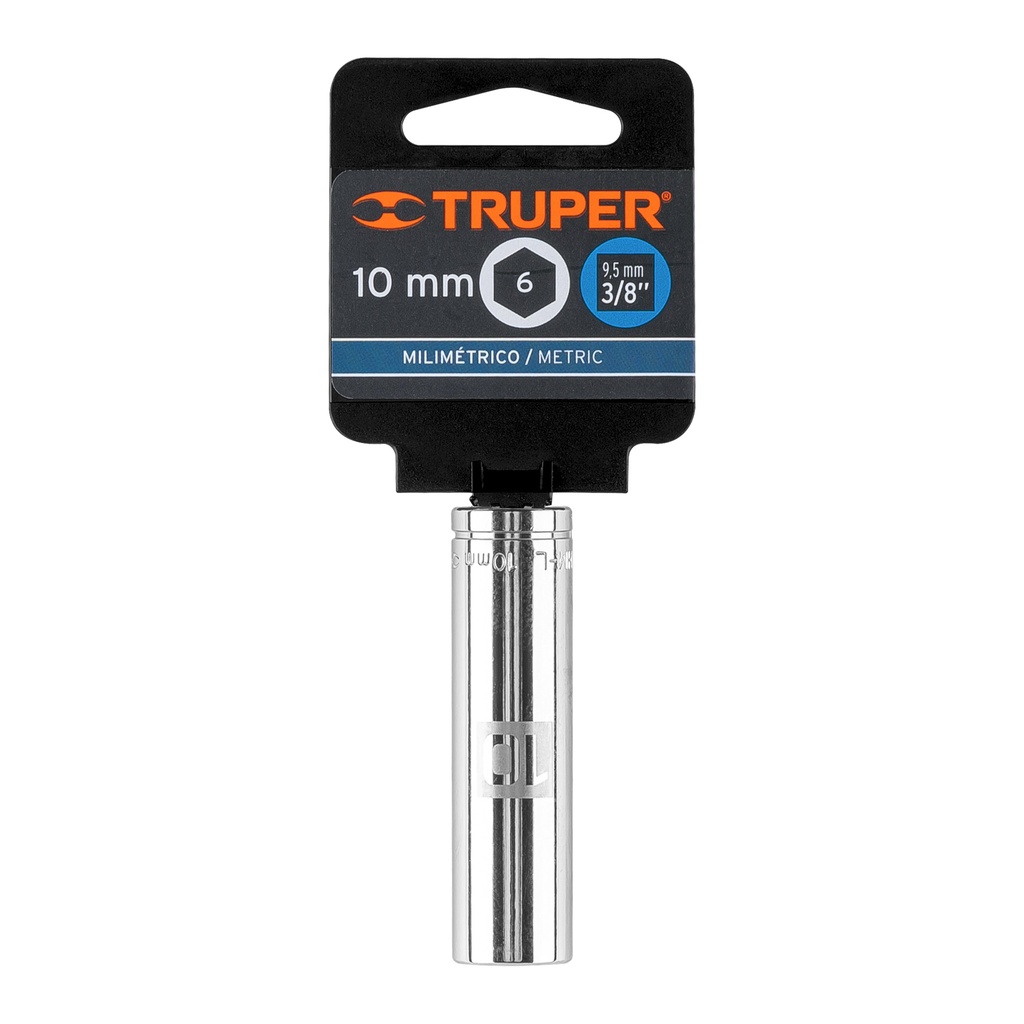 [13770] COPA DADO LARGO DE 10MM 6 PUNTAS CUADRO 3/8 TRUPER