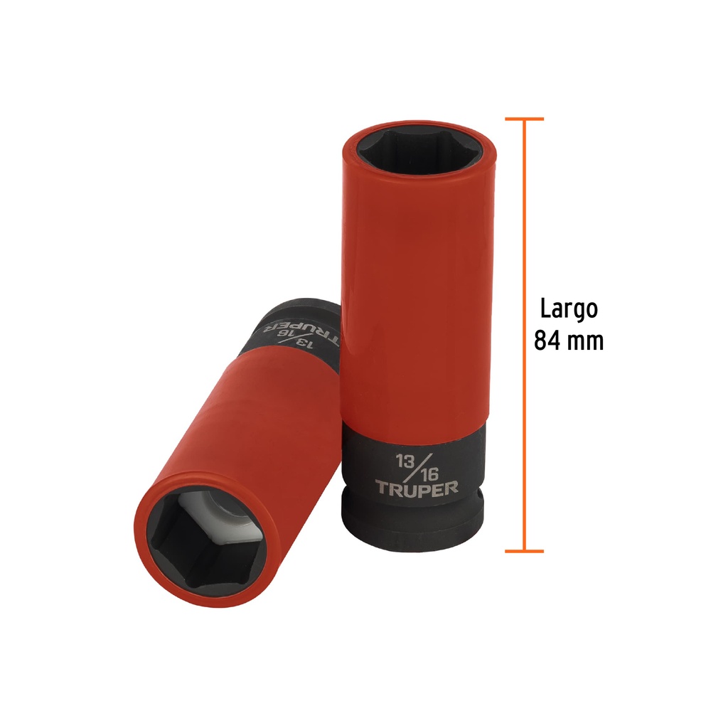 [100928] COPA DADO LARGO IMPACTO 13/16 6 PUNTAS CUADRO 1/4