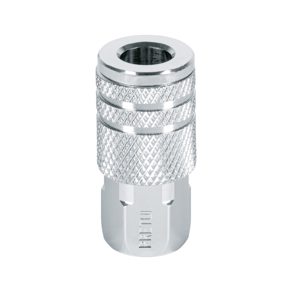 [27028] COPLE ACERO- CUERDA 1/4NPT-HEMBRA-PRETUL