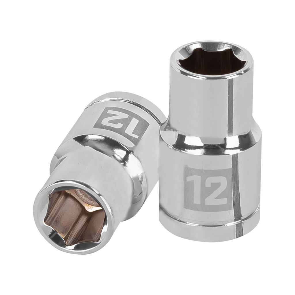 [13262] DADO DE 12 MM 6 PUNTAS CUADRO 1/2 PLG. TRUPER