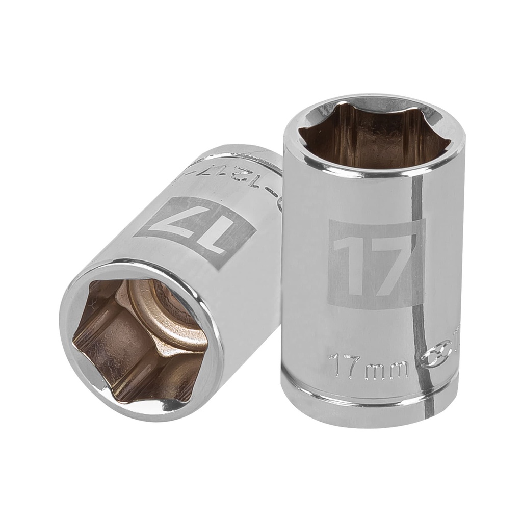 [13267] DADO DE 17 MM 6 PUNTAS CUADRO 1/2 PLG. TRUPER