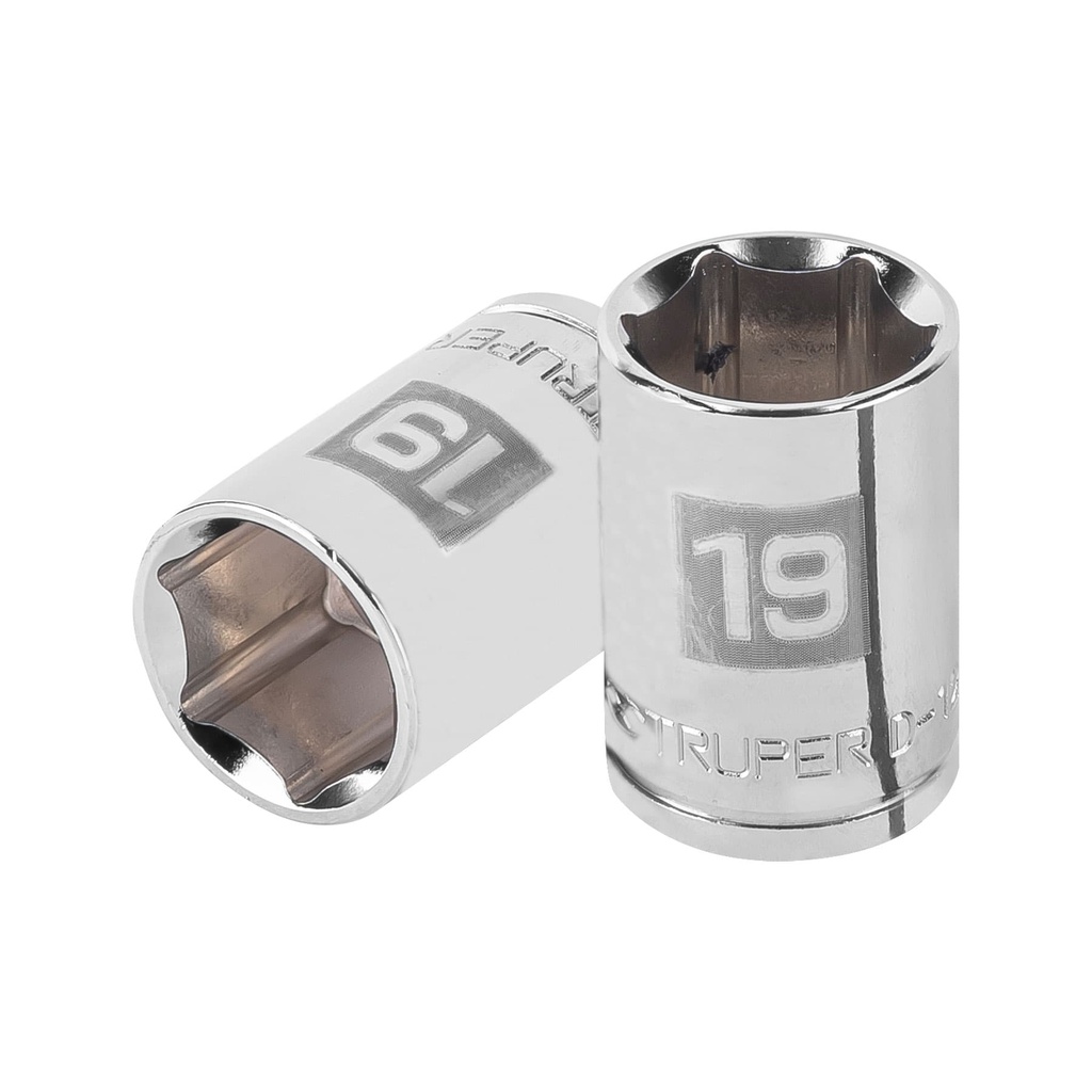[13269] DADO DE 19 MM 6 PUNTAS CUADRO 1/2 PLG. TRUPER
