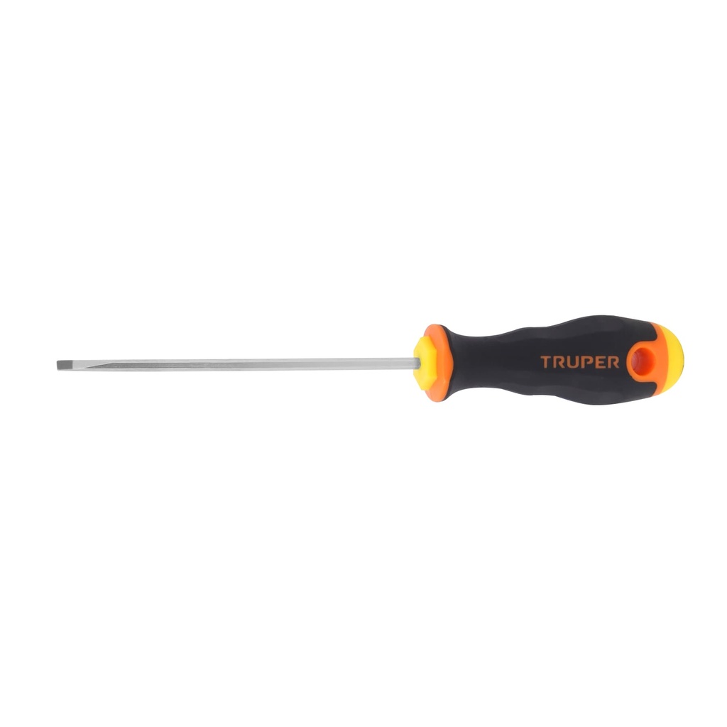 [14019] DESARMADOR CABINET 1/8" X 4" MANGO COMFORT GRIP, TRUPER