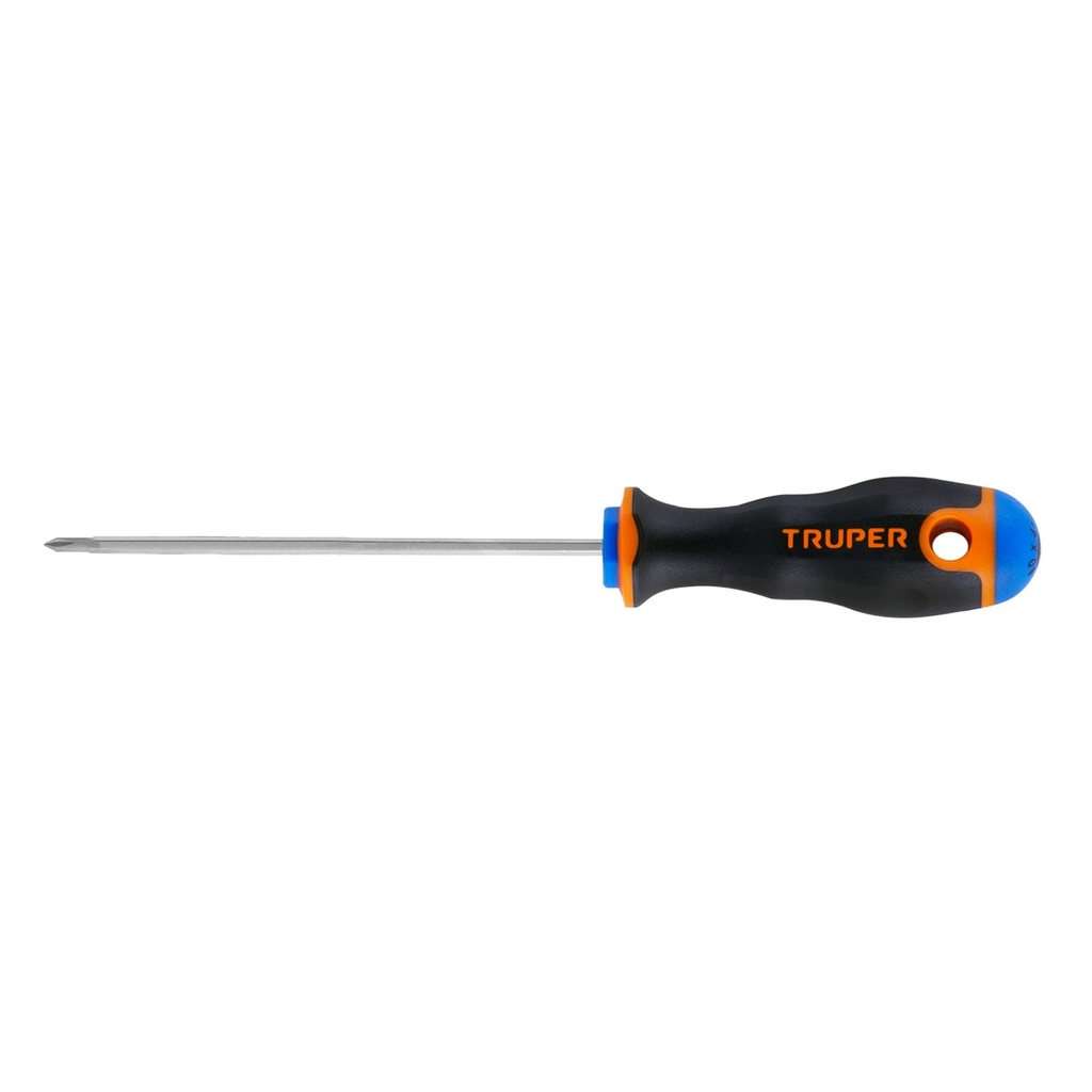 [14055] DESARMADOR DE CRUZ 1/8" X 4" MANGO COMFORT GRIP, TRUPER