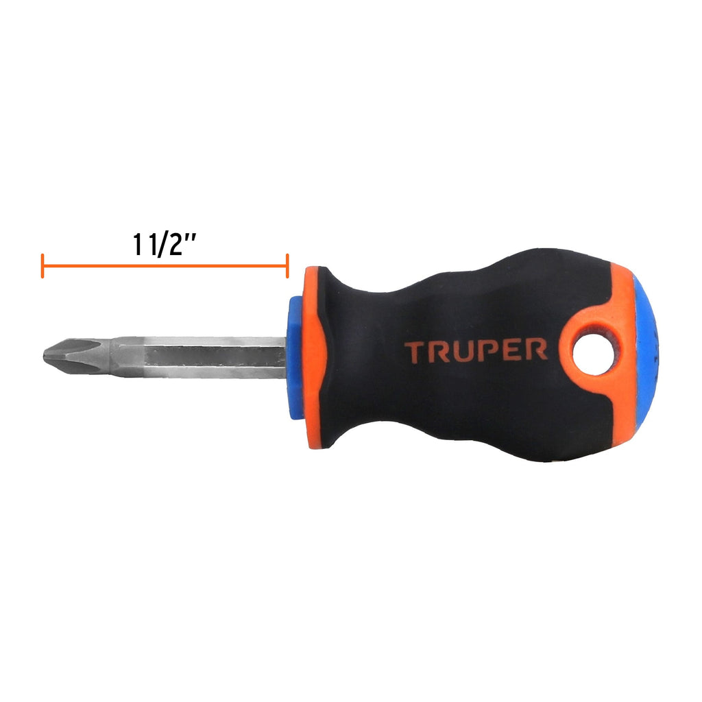 [14003] DESARMADOR PLANO 1/4 PLG. X 1 1/2 PLG. MANGO COMFORT GRIP TRUPER