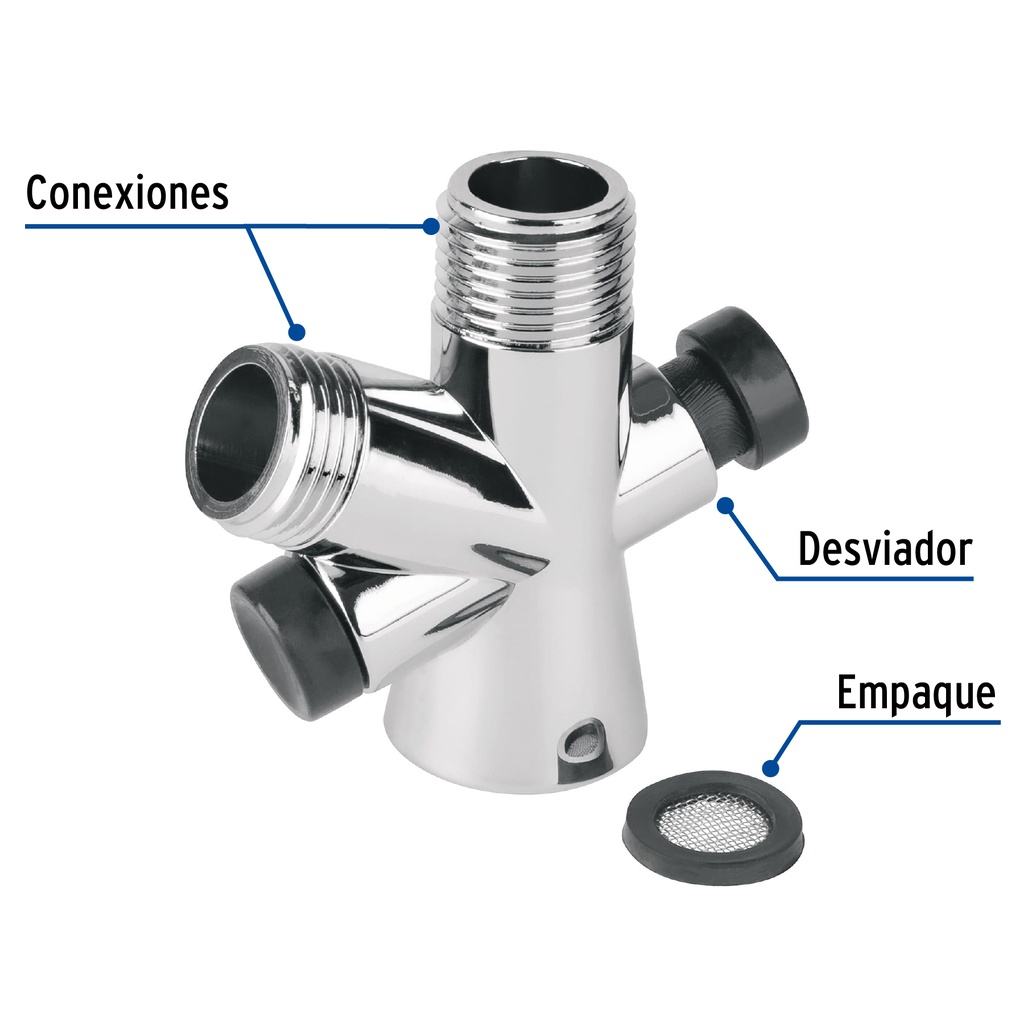 [49032] DESVIADOR DE FLUJO PARA REGADERA DE TELEFONO, FOSET