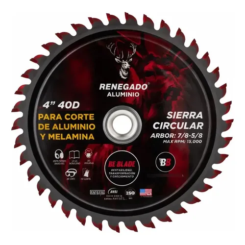 [19530] DISCO P/MADERA RENEGADOS 4 1/2 30 SEGMENTOS