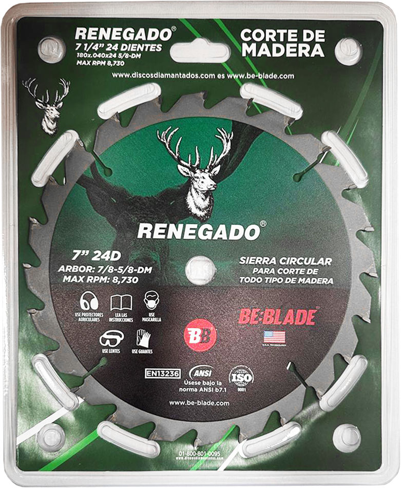 [49597] DISCO P/MADERA RENEGADOS 4-3/8 40 SEGMENTOS BLADE