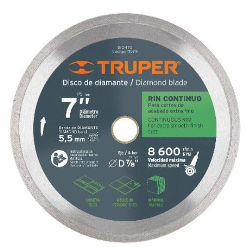 [12978] DISCO RECUBIERTO DE DIAMANTE P CERAMICO DE 9PLG TRUPER