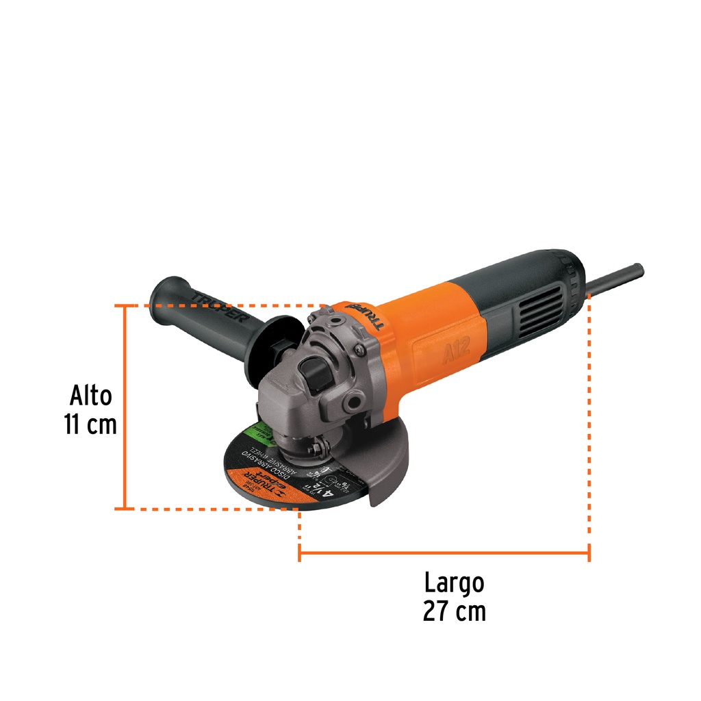 [14013] ESMERILADORA ANGULAR 4 1/2 PLG. 700 W PROFESIONAL TRUPER