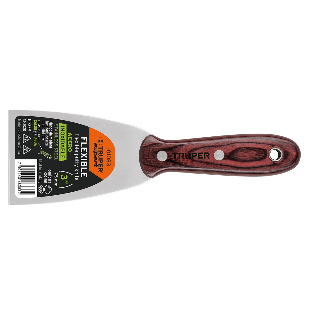 [101083] ESPATULA INOXIDABLE TRUPER DE 3 PLG