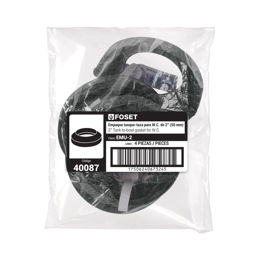 [40087] ESPONJOSO PARA TANQUE SANITARIO DE 2PLG FOSET