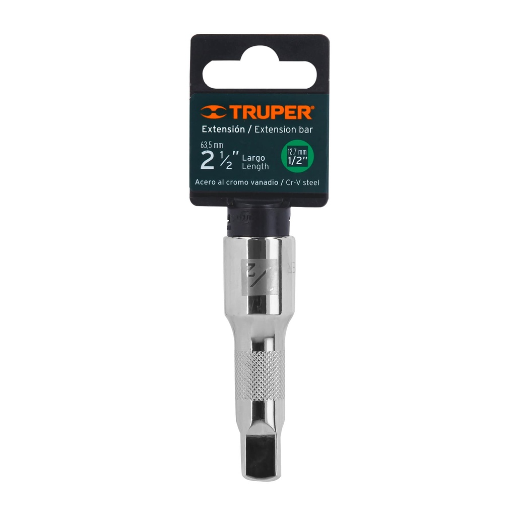 [13414] EXTENSIÓN CUADRO 1/2 PLG. PARA MATRACA LARGO 2 1/2 PLG. TRUPER