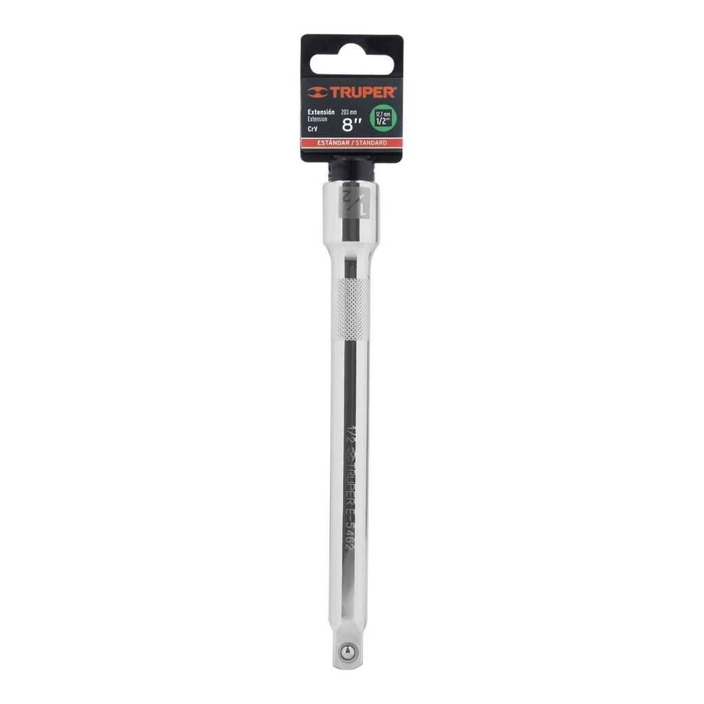 [13917] EXTENSIÓN CUADRO 1/2 PLG. PARA MATRACA LARGO 8 PLG. TRUPER