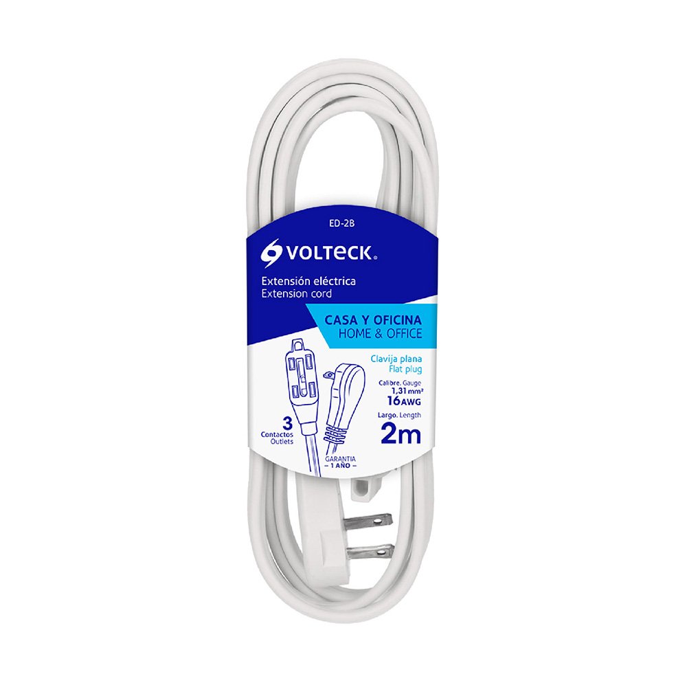 [48000] EXTENSIÓN ELÉCTRICA- BLANCA- 2M- VOLTECH