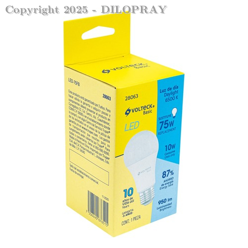 [28063] FOCO DE LED A19- 10W- LUZ DE DÍA