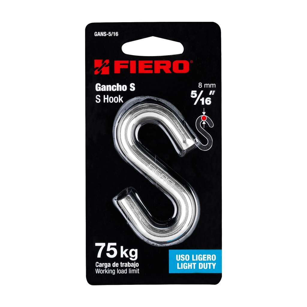 [44093] GANCHO S DE 5/16 PLG. DE ACERO PARA CABLE FIERO