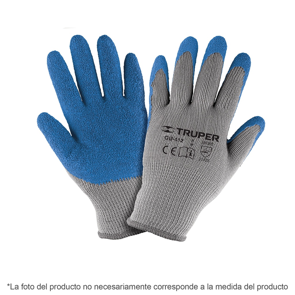 [15267] GUANTES DE POLIESTER RECUBIERTOS DE LATEX TRUPER