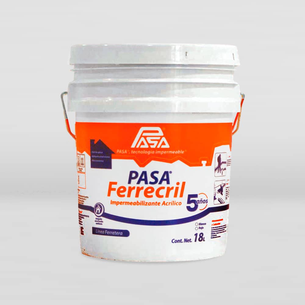 [F211-01] IMPERMEABILIZANTE PASA FERRECRIL 5A BLANCO GALON